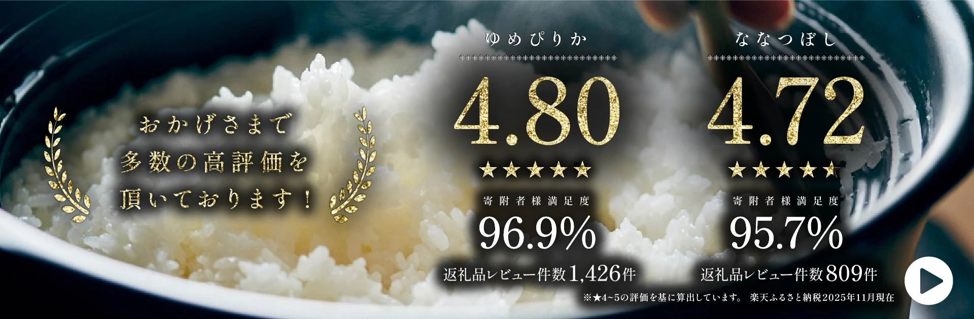 「東川米」おかげさまで多数の高評価